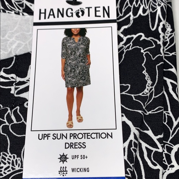 Hang Ten Sun Dress, 3/4 Sleeve, UPF Sun Protection - Picture 12 of 16
